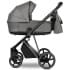 Детская коляска Roan Sol Vintage Luxury Leather 3 в 1 с автокреслом Tutis Elo Lux EduSky Black VEGA88DB Glacier Gray/Nickel/руч.Black