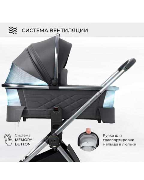 Детская коляска Sweet Baby Elegante 2 в 1 BRD Grey