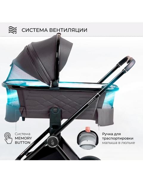 Детская коляска Sweet Baby Elegante 2 в 1 SBL GL Grey