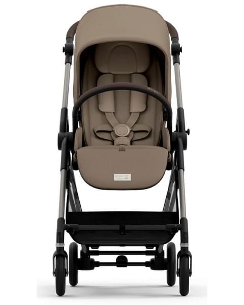 Детская прогулочная коляска Cybex Melio Seashell Beige с дождевиком