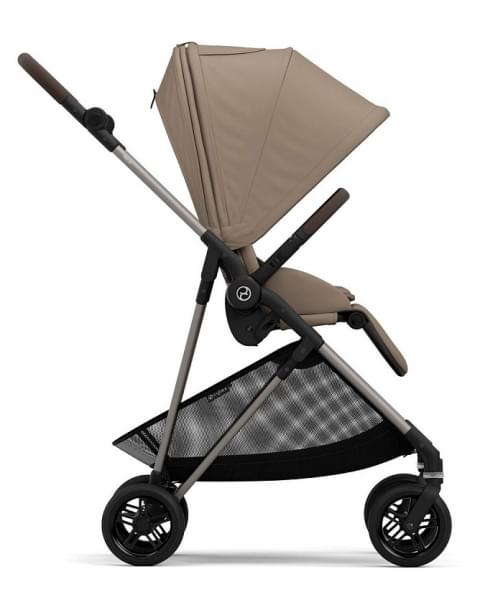 Детская прогулочная коляска Cybex Melio Seashell Beige с дождевиком