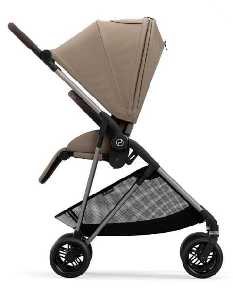 Детская прогулочная коляска Cybex Melio Seashell Beige с дождевиком
