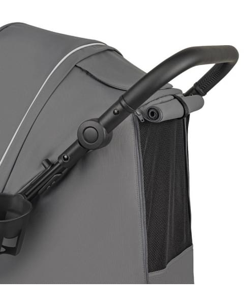 Детская прогулочная коляска Indigo Epica XL Air с сумкой 2025 темно-серый