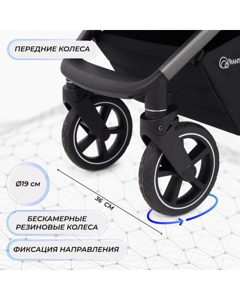 Детская прогулочная коляска Rant Caspia 2.0 2025 Graphite