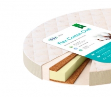 Детский матрас Plitex Flex Cotton Oval 125х65х10 см. ФК-01/3