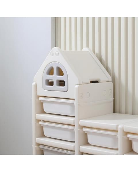 Стеллаж для игрушек UNIX Kids 9 ящиков Grey