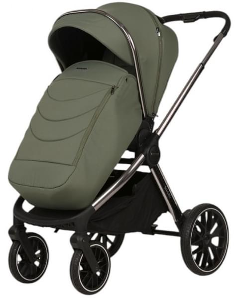 Детская коляска Adamex Spark SE 2 в 1 3-SALVIA-ONYX -ЗЕЛЁНЫЙ-РАМА ХРОМ