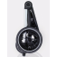 Детская коляска MowBaby Zoom PU 3 в 1 silver black