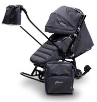 Детские санки-коляска Pikate Onyx серый