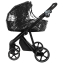 Детская коляска Roan Sol Vintage Leather 2.0 3 в 1 с автокреслом Tutis Elo Lux Edusky Black SL/10/L Black/Black/руч.Черный