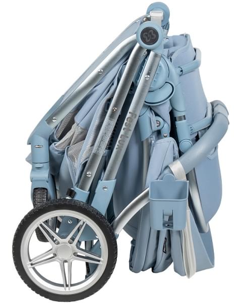 Детская прогулочная коляска Farfello Fest Lux Небесно-голубой FL-8 цветная рама