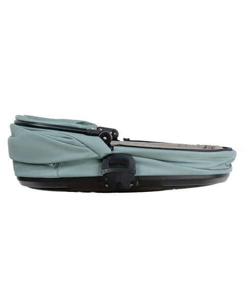 Детская коляска Roan Sol Vintage Leather 2.0 3 в 1 с автокреслом Tutis Elo Lux Edusky Black SL/13/L Misti Mint/Grey/руч. Серый