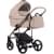 Детская коляска Bebetto Magnum Light Pro 3 в 1 с автокреслом Avionaut Cosmo 01 св.бежевая кожа/бежевая рама
