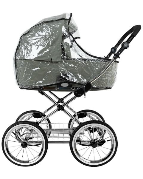 Детская коляска Roan Bass Next Classic 2.0 d14 3 в 1 с автокреслом Tutis Elo Lux EduSky Black BSNC/92/2 Sage Green/Black/руч.Black