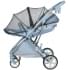 Детская прогулочная коляска Farfello Fest Lux Небесно-голубой FL-8 цветная рама