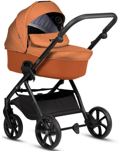 Детская коляска Tutis Leo 3 Plus 3 в 1 с автокреслом Elo Lux EduSky Black 1582280 Orange