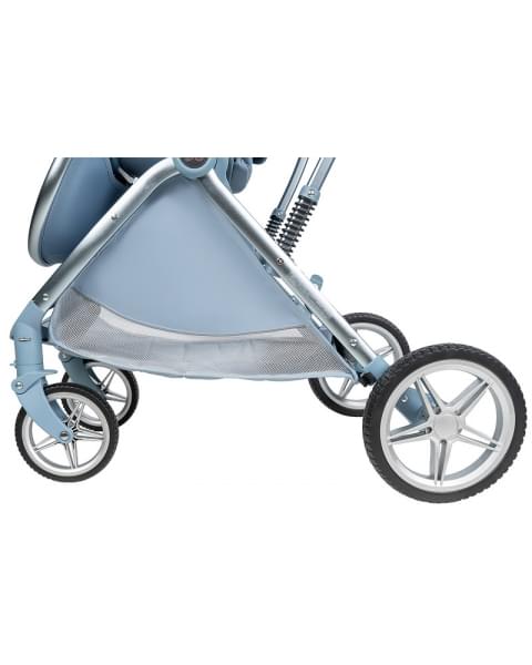 Детская прогулочная коляска Farfello Fest Lux Небесно-голубой FL-8 цветная рама