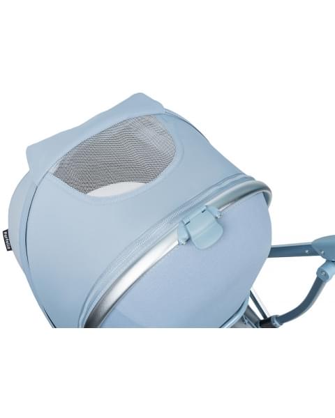 Детская прогулочная коляска Farfello Fest Lux Небесно-голубой FL-8 цветная рама