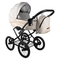 Коляска 2 в 1 Bexa Ideal Classic 14", ID 07 (Бежевый - бежевая кожа)