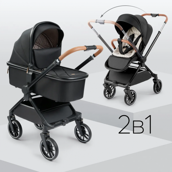 Коляска 2 в 1 Happy Baby Celine Pro, Black (Черный)