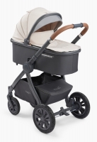 Коляска 2 в 1 Happy Baby Mommer Pro Nova (надувные колеса), Beige Nova (Бежевый)