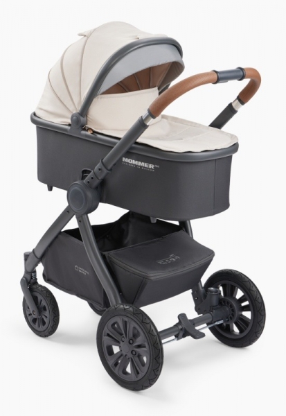 Коляска 2 в 1 Happy Baby Mommer Pro Nova (надувные колеса), Beige Nova (Бежевый)