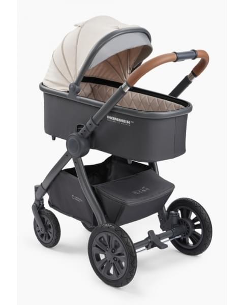 Коляска 2 в 1 Happy Baby Mommer Pro Nova (надувные колеса), Beige Nova (Бежевый)