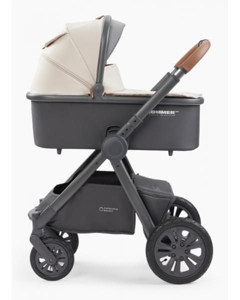Коляска 2 в 1 Happy Baby Mommer Pro Nova (надувные колеса), Beige Nova (Бежевый)