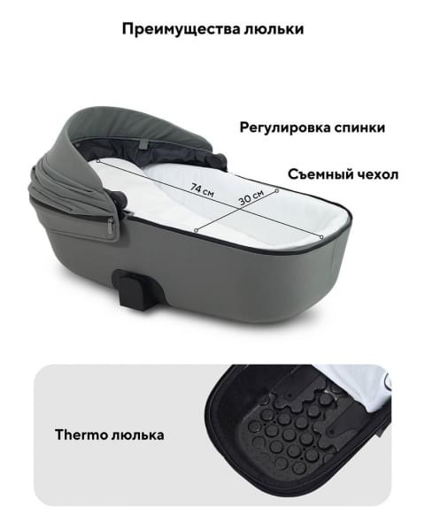 Коляска 2 в 1 Rant Teo Soft Olive