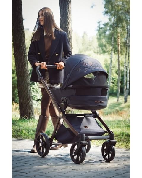Коляска 2 в 1 Tutis Mio 3+ New Limited, Midnight Swallow (015)