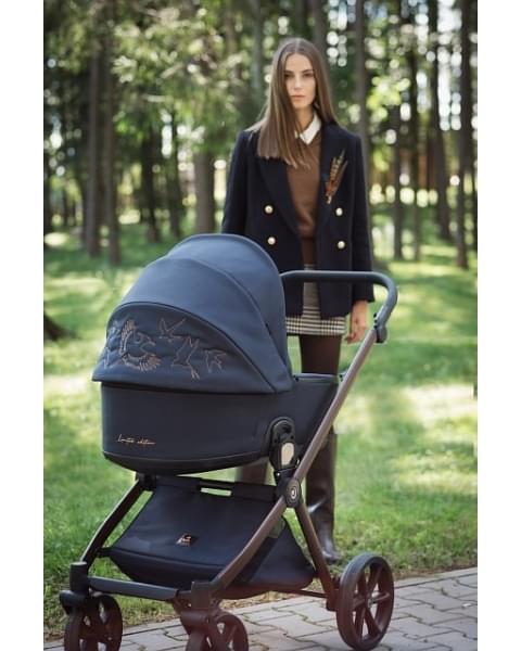 Коляска 2 в 1 Tutis Mio 3+ New Limited, Midnight Swallow (015)