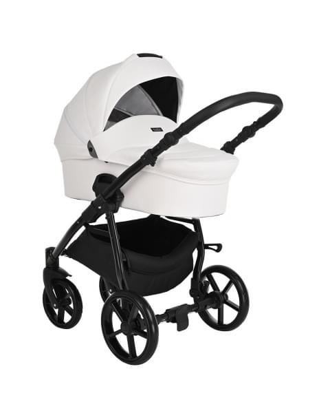 Коляска 2 в 1 Tutis Novo Leather 2023, White (Белый)