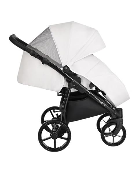 Коляска 2 в 1 Tutis Novo Leather 2023, White (Белый)