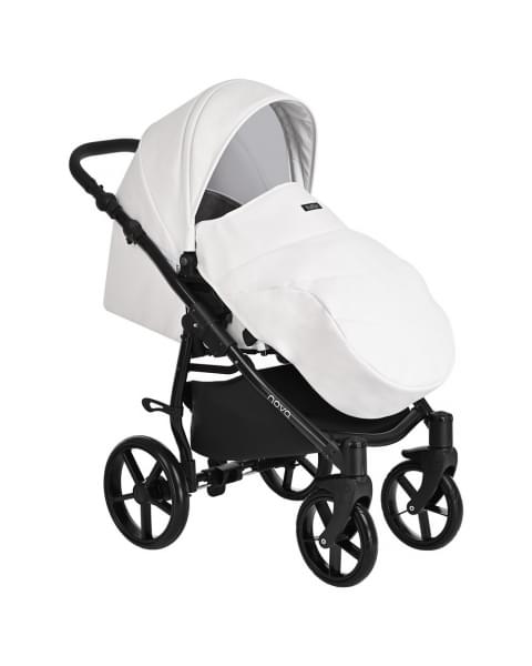 Коляска 2 в 1 Tutis Novo Leather 2023, White (Белый)
