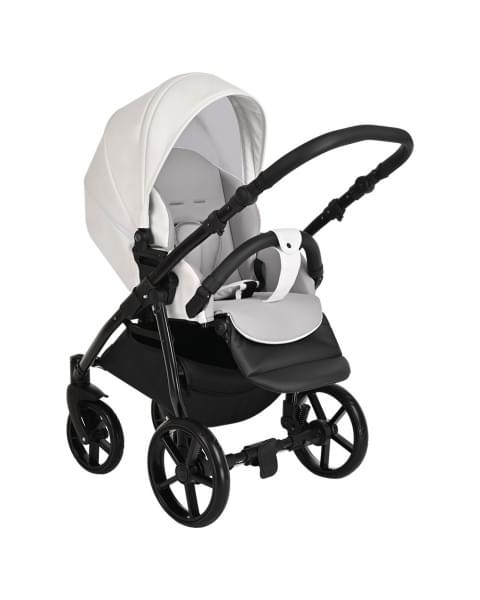 Коляска 2 в 1 Tutis Novo Leather 2023, White (Белый)