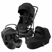 Коляска 3 в 1 Britax Roemer Smile 5Z, Space Black (Черный) + Автокресло Britax Roemer Baby-Safe Pro Classic (0-13 кг), Deep Black (Черный)