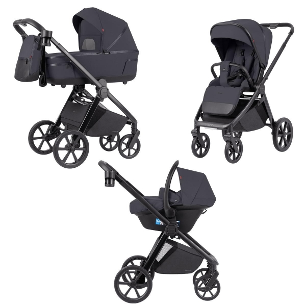 Коляска 3 в 1 Carrello Omega+ CRL-6545/1, Meteor Grey (Серый)