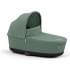 Коляска 3 в 1 Cybex Priam IV Chrome Brown complete и автокресло Aton B2 i-Size Bay Blue Leaf Green