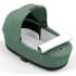 Коляска 3 в 1 Cybex Priam IV Chrome Brown complete и автокресло Aton B2 i-Size Bay Blue Leaf Green