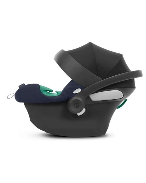 Коляска 3 в 1 Cybex Priam IV Chrome Brown complete и автокресло Aton B2 i-Size Bay Blue Leaf Green