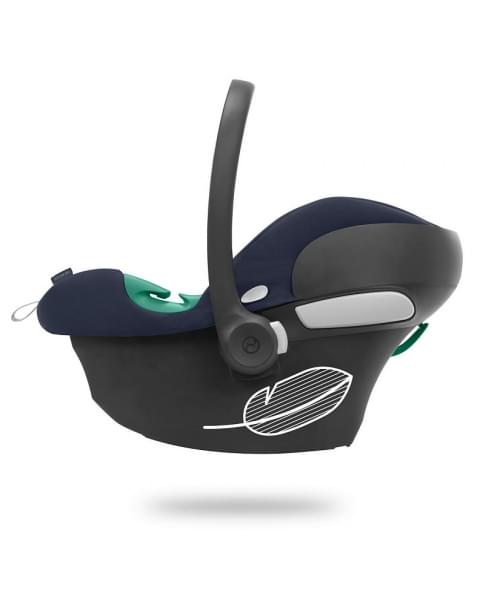 Коляска 3 в 1 Cybex Priam IV Chrome Brown complete и автокресло Aton B2 i-Size Bay Blue Leaf Green