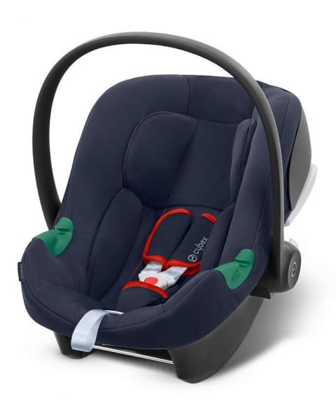 Коляска 3 в 1 Cybex Priam IV Chrome Brown complete и автокресло Aton B2 i-Size Bay Blue Leaf Green