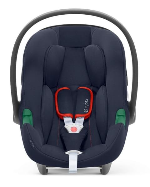 Коляска 3 в 1 Cybex Priam IV Chrome Brown complete и автокресло Aton B2 i-Size Bay Blue Leaf Green