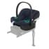 Коляска 3 в 1 Cybex Priam IV Chrome Brown complete и автокресло Aton B2 i-Size Bay Blue Leaf Green