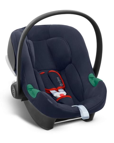 Коляска 3 в 1 Cybex Priam IV Chrome Brown complete и автокресло Aton B2 i-Size Bay Blue Leaf Green