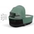 Коляска 3 в 1 Cybex Priam IV Chrome Brown complete и автокресло Aton B2 i-Size Bay Blue Leaf Green