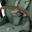 Коляска 3 в 1 Cybex Priam IV Chrome Brown complete и автокресло Aton B2 i-Size Bay Blue Leaf Green