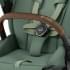 Коляска 3 в 1 Cybex Priam IV Chrome Brown complete и автокресло Aton B2 i-Size Bay Blue Leaf Green