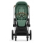 Коляска 3 в 1 Cybex Priam IV Chrome Brown complete и автокресло Aton B2 i-Size Bay Blue Leaf Green