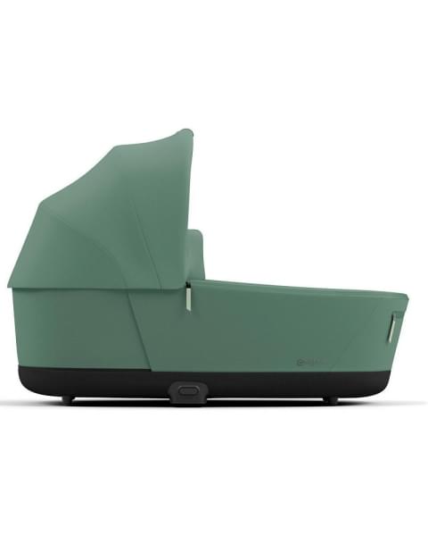 Коляска 3 в 1 Cybex Priam IV Chrome Brown complete и автокресло Aton B2 i-Size Bay Blue Leaf Green
